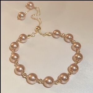 Beautiful Champagne Pearl Bracelet